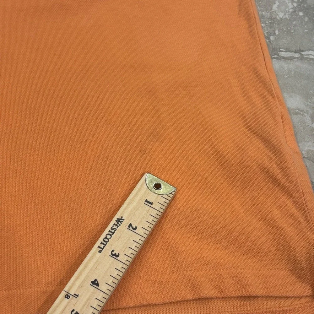 Polo Ralph Lauren Mens Large Orange Classic Fit Multi Horse Polo Shirt Navy 3
